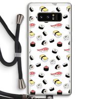 Sushi time: Samsung Galaxy Note 8 Transparant Hoesje met koord
