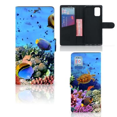 Samsung Galaxy A02s | M02s | Telefoonhoesje | Met pasjeshouder | Vissen