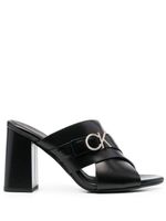 Calvin Klein mules 95 mm à plaque logo - Noir - thumbnail