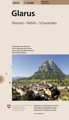 Wandelkaart 25012 Glarus | Swisstopo
