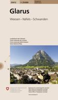 Wandelkaart 25012 Glarus | Swisstopo