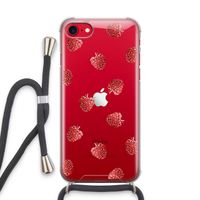 Framboosjes: iPhone SE 2020 Transparant Hoesje met koord