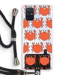 Krab: Samsung Galaxy A71 Transparant Hoesje met koord