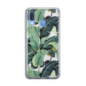 Bananenbladeren: Samsung Galaxy A40 Transparant Hoesje