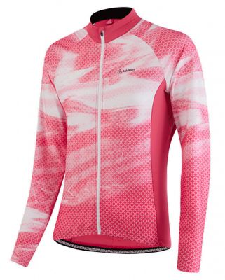 Löffler fietsshirt Nebula dames polyester rood