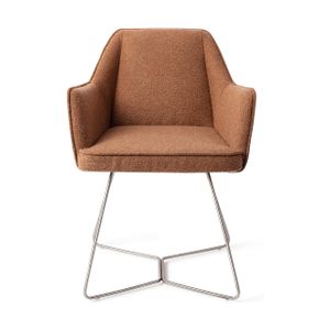 Jesper Home Tome eetkamerstoel beehive steel Cinnamon Bun