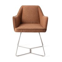 Jesper Home Tome eetkamerstoel beehive steel Cinnamon Bun