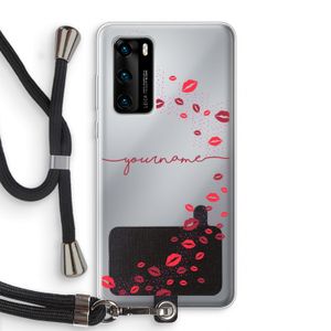Kusjes: Huawei P40 Transparant Hoesje met koord