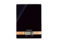 SILVERCREST KITCHEN TOOLS Keukenweegschaal (zwart/hout)