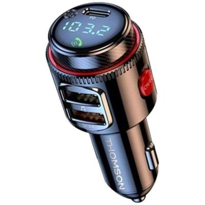 FM-zender bt - THOMSON - 12/24 V - 48 W - QC 3.0 - Blauwe LED
