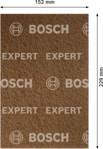 Bosch Accessoires Expert N880 vliespad voor handmatig schuren 152 x 229 mm, grof A - 1 stuk(s) - 2608901212