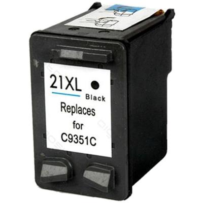 Huismerk HP 21XL cartridge zwart