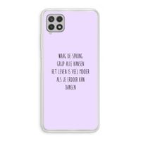 Sprong: Samsung Galaxy A22 4G Transparant Hoesje