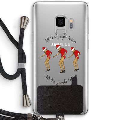 Jingle Ladies: Samsung Galaxy S9 Transparant Hoesje met koord
