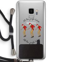 Jingle Ladies: Samsung Galaxy S9 Transparant Hoesje met koord