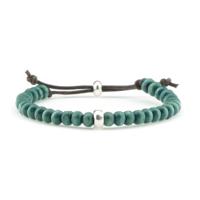 Qoss Heren Houten Kralen Armband Teun Turquoise Qoss Heren Houten Kralen Armband Teun Turquoise