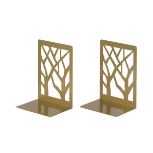 LIROdesign Boekensteun Goud - Design (set van 2 stuks)