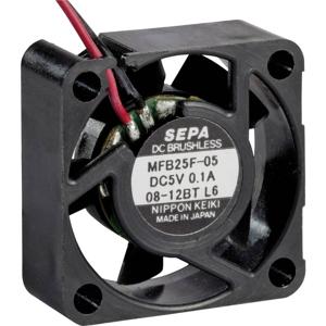 SEPA MFB25F05 Axiaalventilator 5 V/DC 4.2 m³/h (l x b x h) 25 x 25 x 10 mm