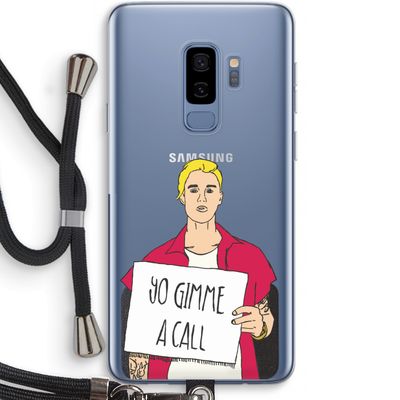 Gimme a call: Samsung Galaxy S9 Plus Transparant Hoesje met koord