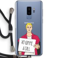 Gimme a call: Samsung Galaxy S9 Plus Transparant Hoesje met koord