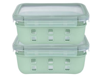 LIVARNO home Glazen lunchboxenset (Mint)