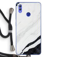 Elegante marmer: Honor Note 10 Transparant Hoesje met koord