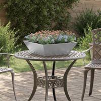 Tuin Kom Plantenbak 5 pcs Zilver 50 x 50 x 15 cm
