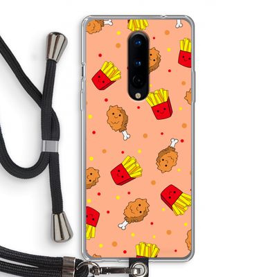 Chicken 'n Fries: OnePlus 8 Transparant Hoesje met koord