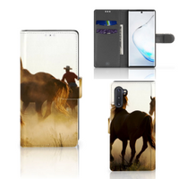 Samsung Galaxy Note 10 Telefoonhoesje met Pasjes Design Cowboy