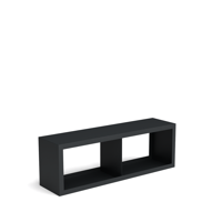 Beltza zwarte houtopslag onderverdeling 2 vakken 1500x385x500 mm - Geroba