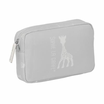 Reistasje Sophie la Girafe Lichtgrijs 20 x 13 x 5,5 cm