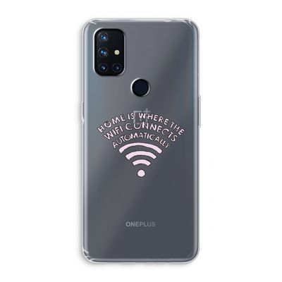 Home Is Where The Wifi Is: OnePlus Nord N10 5G Transparant Hoesje