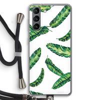 Lange bladeren: Samsung Galaxy S21 Transparant Hoesje met koord