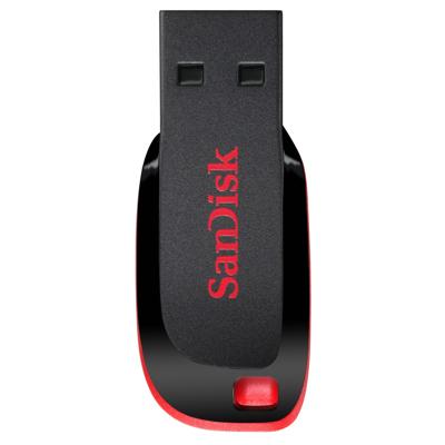 SanDisk Cruzer Blade 64GB USB-sticks Zwart