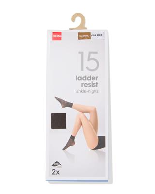 HEMA Pantysokken 15denier - 2 paar bruin (bruin)