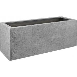 Luca Lifestyle box rechthoekige plantenbak 80x30x30 cm grijs