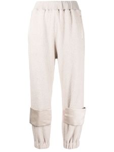 Undercover pantalon de jogging à empiècements contrastants - Blanc