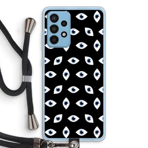 Eyes pattern: Samsung Galaxy A52 Transparant Hoesje met koord