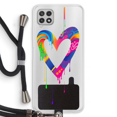 Melts My Heart: Samsung Galaxy A22 4G Transparant Hoesje met koord