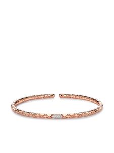 Pragnell bracelet Groove en or rose 18ct à diamants