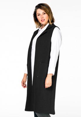 Yoek Jacket sleeveless | Zwart | Maat XXL