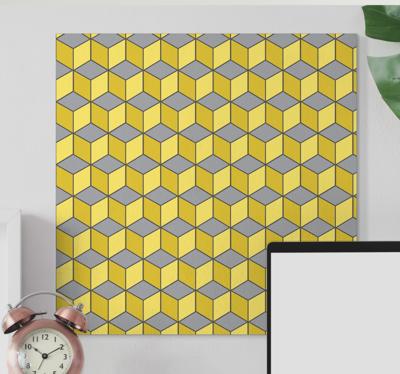 3D canvas schilderij Pantone vierkanten