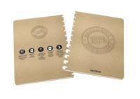 Schrift adoc bio a4 ruit 5x5mm 144pag 90gr kraft