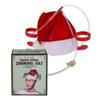 Kerstmuts met drankhouder - Santa Claus Drinking Hat