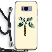 Palmboom: Samsung Galaxy S8 Plus Transparant Hoesje met koord - thumbnail