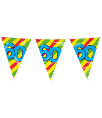 Happy Verjaardag Vlaggenlijn 60 Jaar (10m)