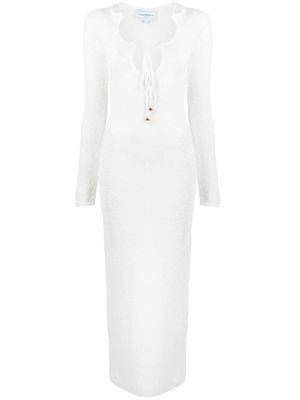 Casablanca robe Cut Out Boucle à effet de transparence