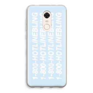 Hotline bling blue: Xiaomi Redmi 5 Transparant Hoesje