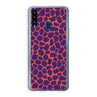 Purple Giraffe: Samsung Galaxy A20s Transparant Hoesje