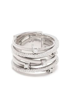 Marco Bicego bague en or rose 18ct pavée diamants - Argent